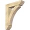 Ekena Millwork Thorton Slat Rough Sawn Bracket w/ Offset Brace, Douglas Fir, 8"W x 32"D x 40"H BKT0806X32X40THR06RDF - alternate 1